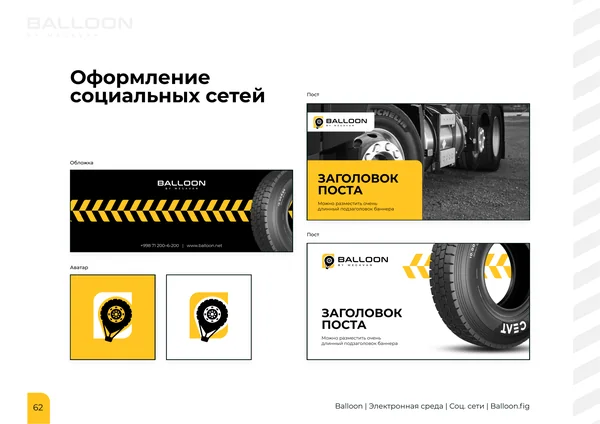Брендбук для бренда BALLOON · 64