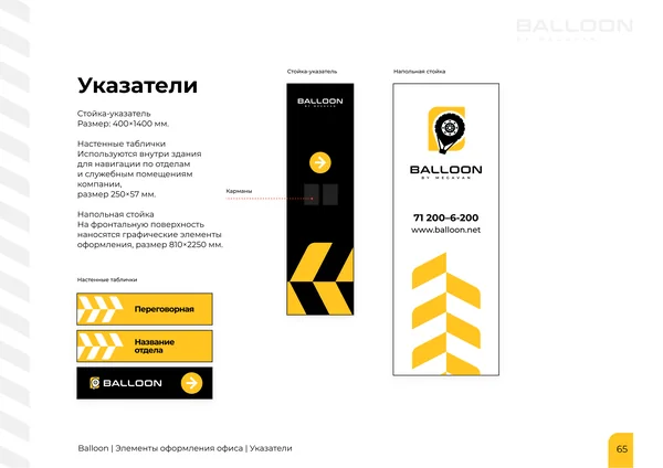 Брендбук для бренда BALLOON · 67