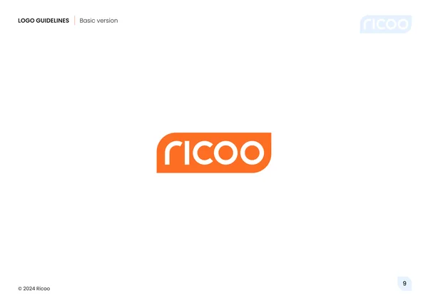 Брендбук для бренда ricoo · 11