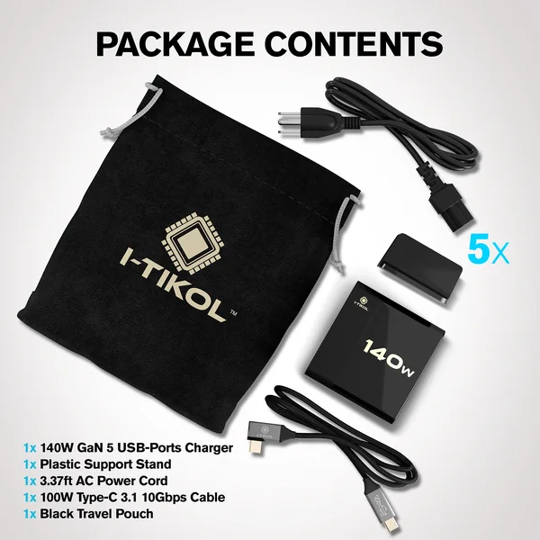I-TIKOL · Зарядная станция GaN 140W · 10