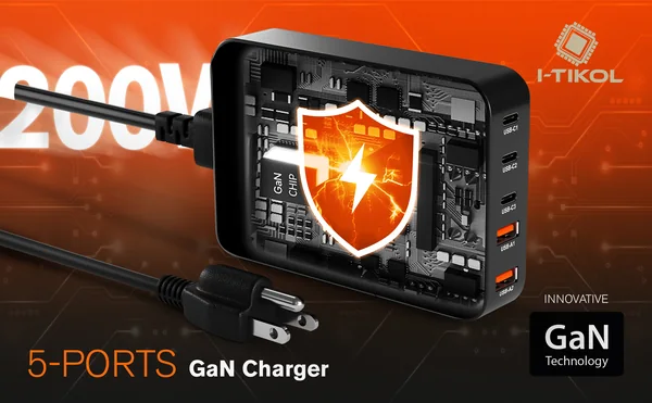 I-TIKOL · Зарядная станция GaN 200W