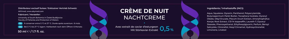 Этикетка для дневного и ночного крема AXILIR · 01