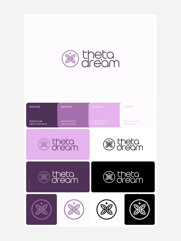 Логотип для бренда theta dream